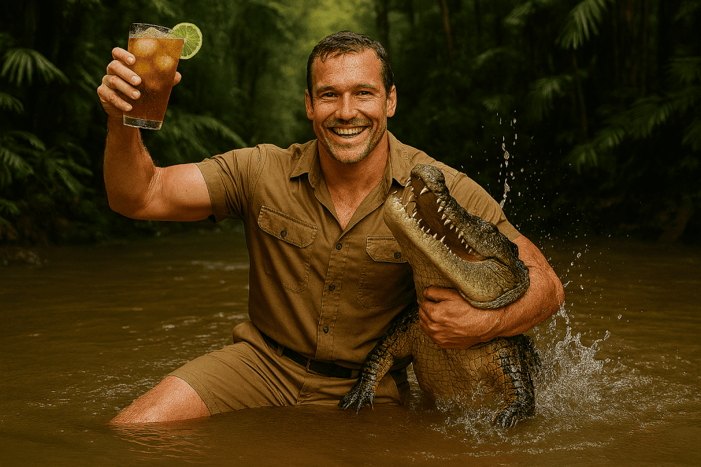 You can get it wrestling a croc!